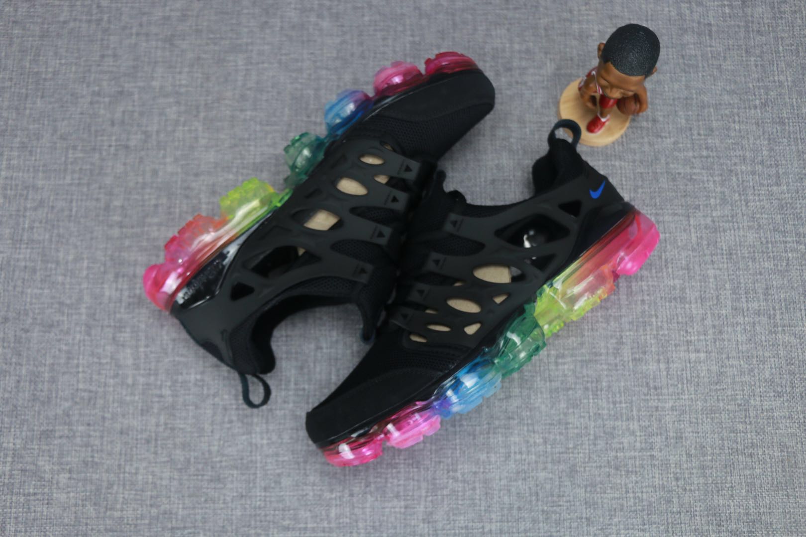 2019 Nike Air VaporMax Hollow Black Rainbow Shoes